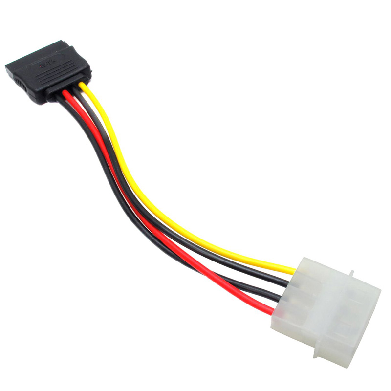

Кабель-переходник питания (адаптер) Molex(M)-SATA ORIENT, 15 см, прямой (C907)