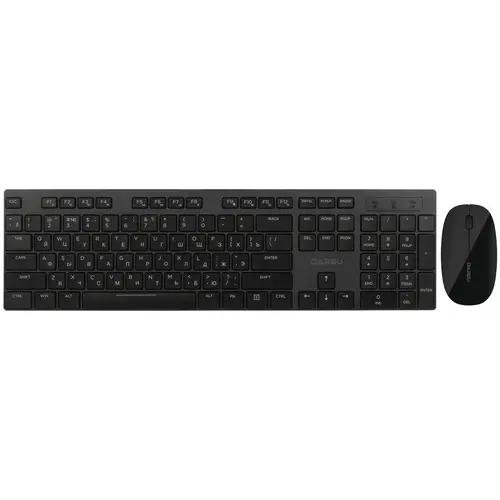 Клавиатура + мышь Dareu MK198G, беспроводная, USB, черный