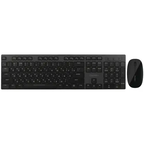 

Клавиатура + мышь Dareu MK198G, беспроводная, USB, черный, MK198G