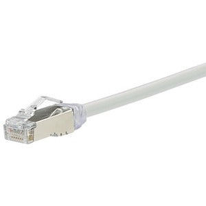 Патч-корд FTP кат.6a, 1.5м, RJ45-RJ45, серый, LSZH, экранированный, PANDUIT (STP28X1.5MIG)