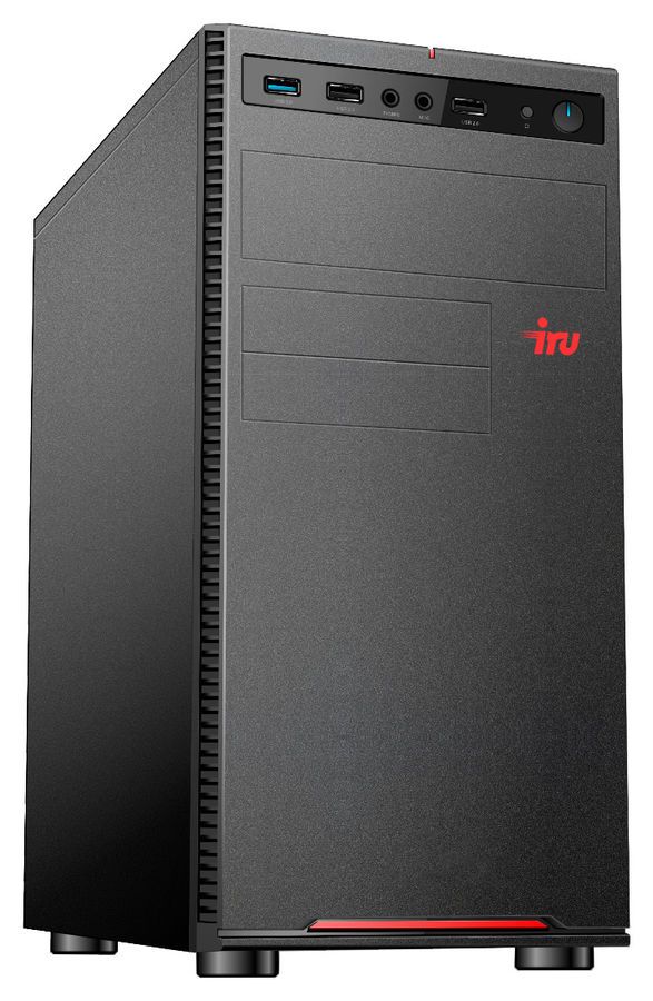 

Системный блок IRU Home 310H5SE, Intel Core i5 11400 2.6 ГГц, 8Gb RAM, 1Tb SSD, без ОС, черный (1862613), 310H5SE