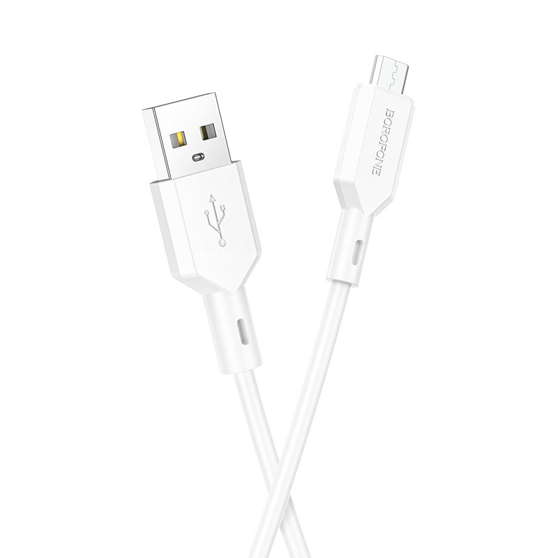 

Кабель USB-Micro USB, 2.4A 1 м, белый Borofone BX70 PD (207878), BX70 PD