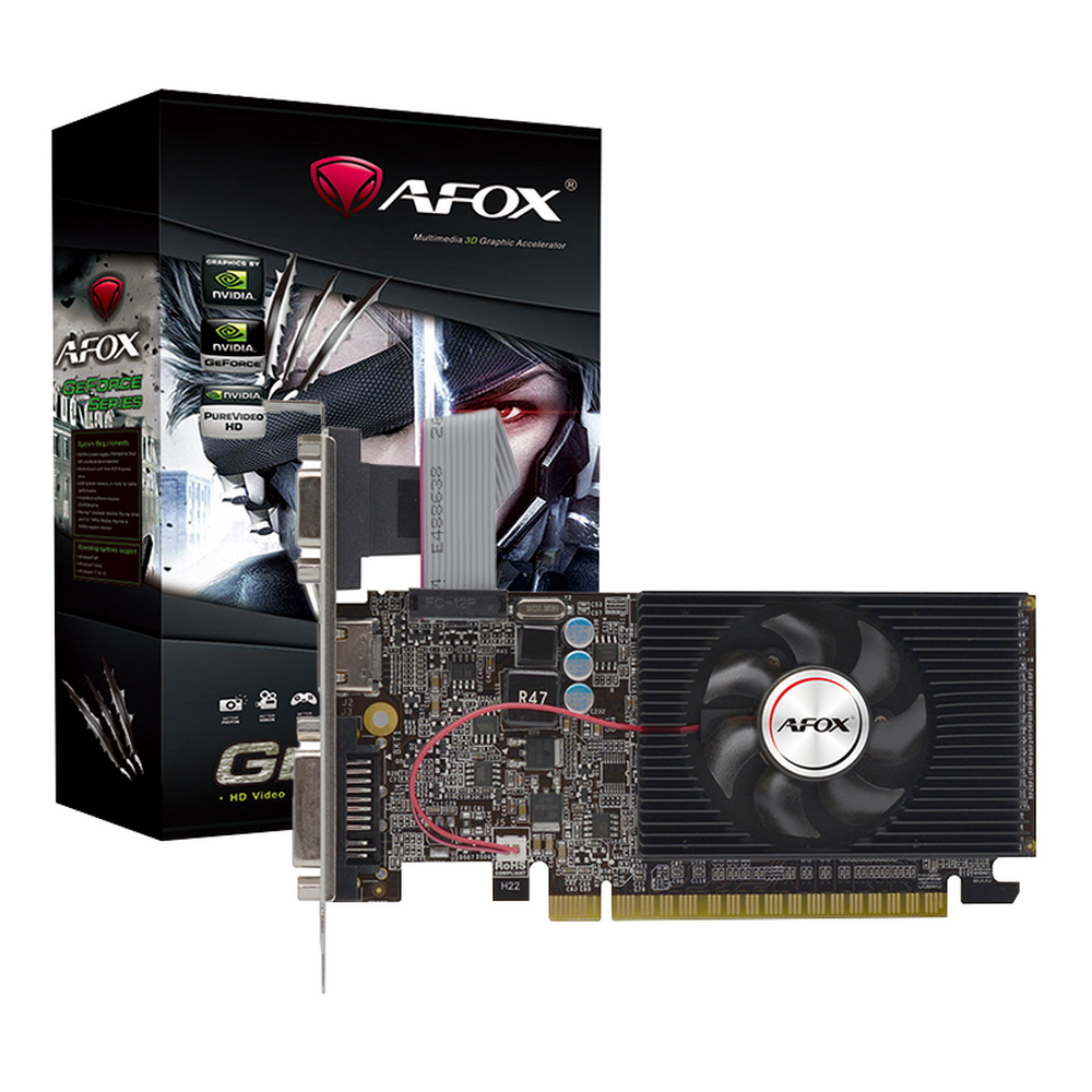 Видеокарта AFOX NVIDIA GeForce GT 610 AF610-1024D3L7-V6, 1Gb DDR3
