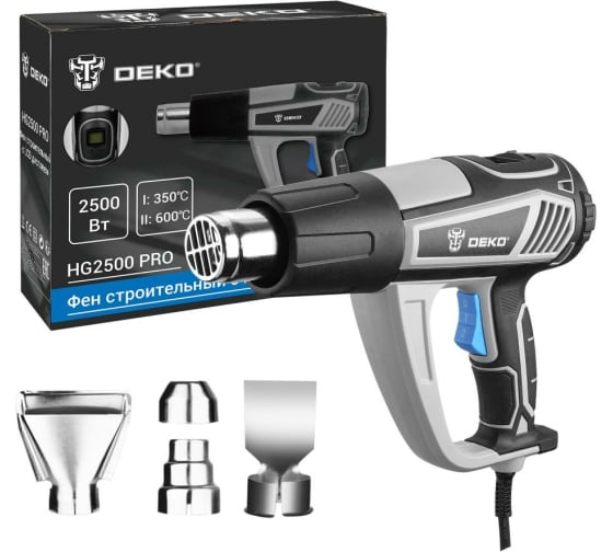 Фен строительный DEKO HG2500 PRO, 2.5 кВт