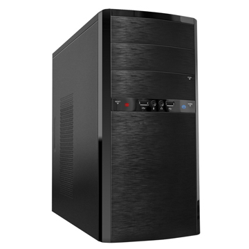 Корпус Powerman ES722 , mATX, Mini-Tower, черный, без БП