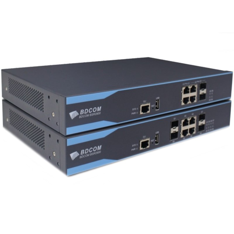 

Маршрутизатор BDCOM BSR2900-20C, LAN: 2x1 Гбит/с, WAN 2x1 Гбит/с, кол-во SFP/uplink: combo RJ-45/SFP 4x1 Гбит/с (BSR2900-20C), BSR2900-20C