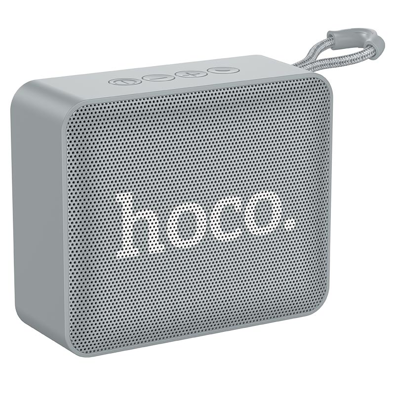 Акустика портативная Hoco BS51 Gold brick, 5Вт, FM, AUX, USB, microSD, Bluetooth, серый (780751) - фото 1