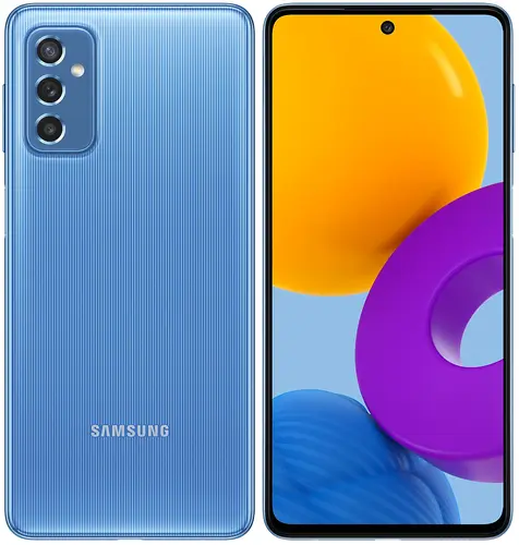 

Смартфон Samsung Galaxy M52 5G, 6.7" 1080x2400 Super AMOLED Plus, Qualcomm Snapdragon 778G, 8Gb RAM, 128Gb, 3G/4G/5G, NFC, Wi-Fi, BT, 3xCam, 2-Sim, 5000mAh, USB Type-C, Android 11, синий (SM-M526BLBGMEB), Galaxy M52 5G