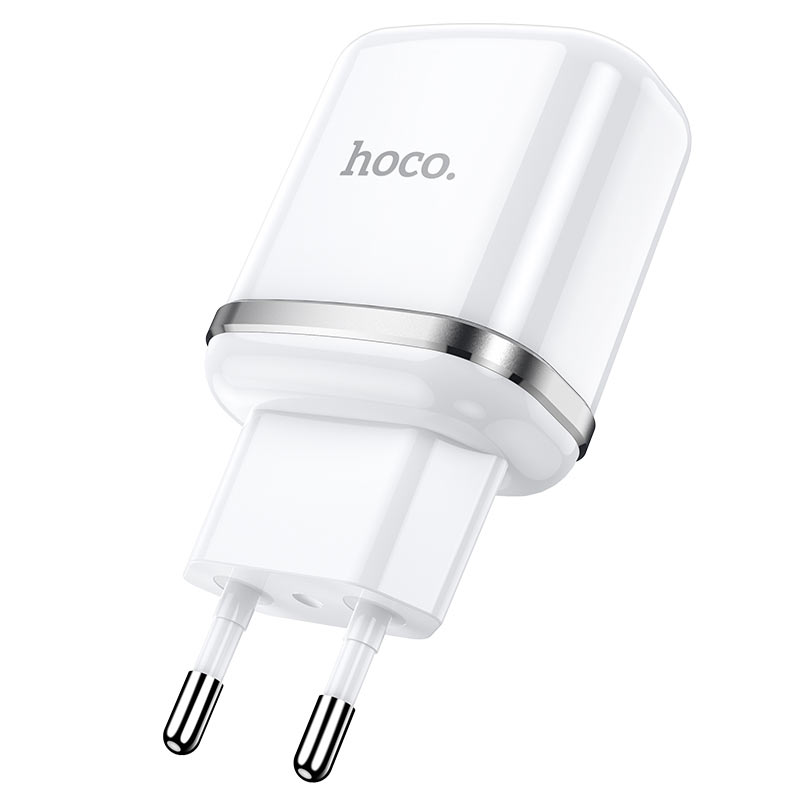 

Сетевое зарядное устройство Hoco N4 Aspiring, 2xUSB, 2.4A, белый (6931474731043), кабель microUSB, N4 Aspiring