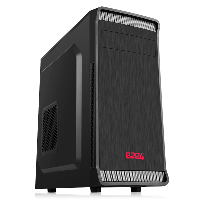 Корпус e2e4 DC-01, ATX, Midi-Tower, USB 3.0, черный, Без БП (OT-DC-01-FB) новый, не использовался, полный комплект, плохая упаковка
