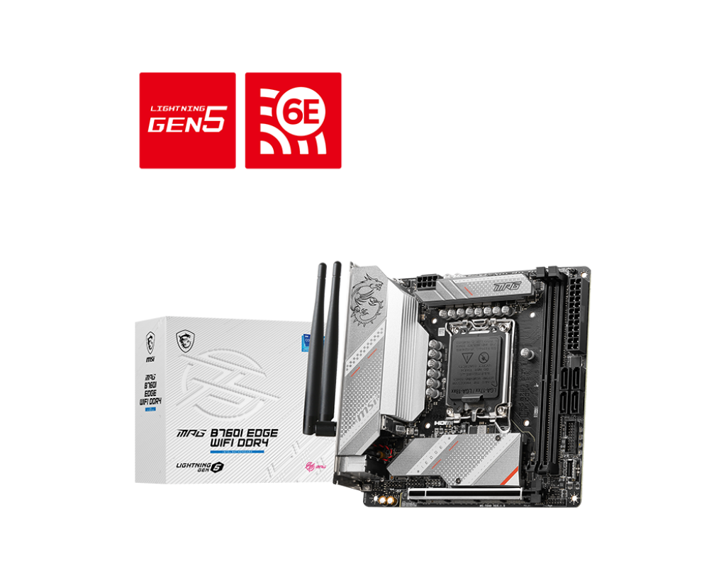 Материнская плата MSI MPG B760I EDGE WIFI DDR4, Socket1700, Intel B760, mini-ITX