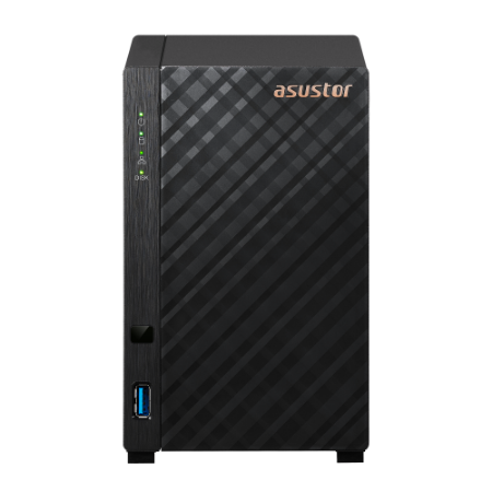 

Сетевой накопитель (NAS) ASUSTOR DRIVESTOR 2 (AS1102T), слоты 2x3.5" SATA3, 1x2.5Гбит/c, 2xUSB 3.X, Realtek RTD1296/4x1.4GHz, DDR4 1Gb, 65W, (AS1102T /ASUSTOR/2BAY/EU/1GD4), DRIVESTOR 2 (AS1102T)