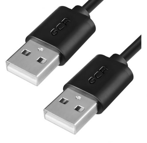 

Кабель USB 2.0(Am)-USB 2.0(Am), экранированный 1.8 м, черный Greenconnect GCR-AM5 (GCR-UM5M-BB2S-1.8m), GCR-AM5