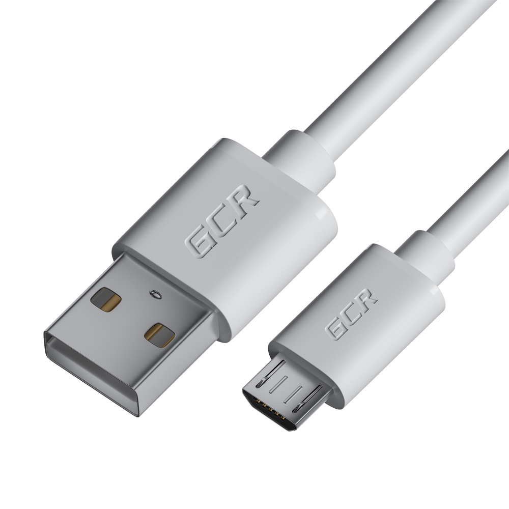 

Кабель USB-Micro USB, быстрая зарядка, 3A 2 м, белый Greenconnect (GCR-53233 )