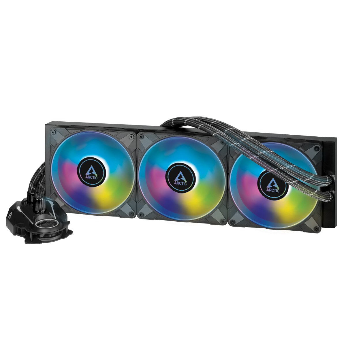 

Жидкостное охлаждение Arctic Cooling Liquid Freezer II - 420 A-RGB для Socket 115x/2066/2011/2011-3/1200/1700/AM5/AM4, 3x140мм, ARGB (ACFRE00109A), Liquid Freezer II - 420 A-RGB