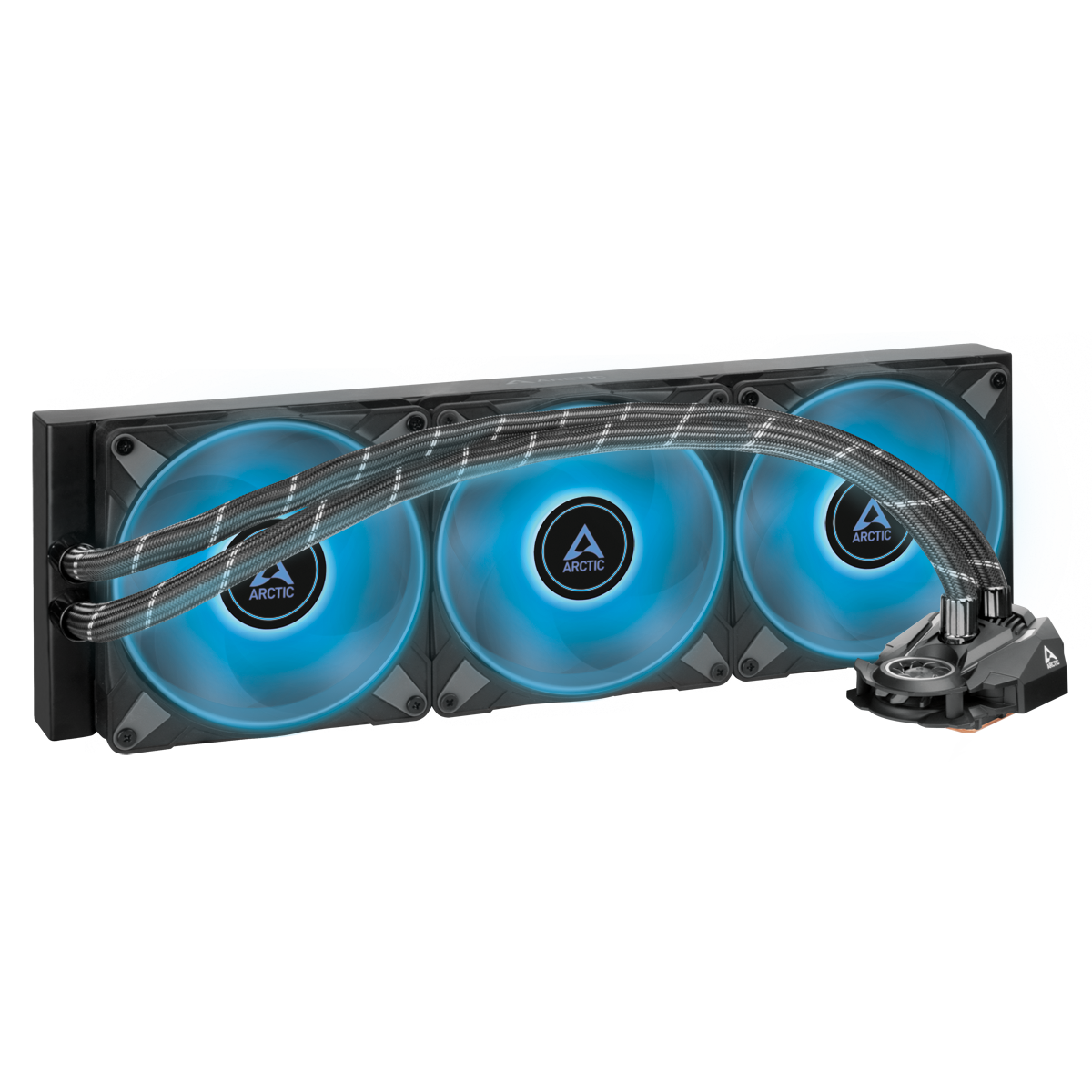 

Жидкостное охлаждение Arctic Cooling Liquid Freezer II - 420 RGB для Socket 115x/2066/2011/2011-3/1200/1700/AM5/AM4, 3x140мм, RGB LED (ACFRE00110A), Liquid Freezer II - 420 RGB