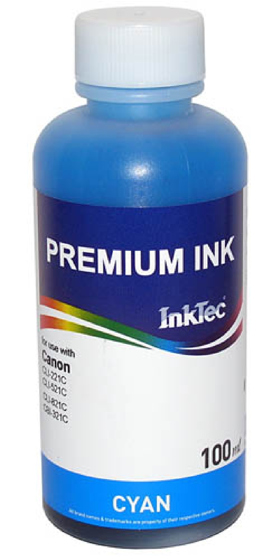 

Чернила InkTec C5041, 100 мл, голубой, совместимые для Canon PIXMA MG2140 / MG2240 / MG3140 / MG4140 / MX374 / MX434 / MX514 / MG2240 / MG3240 / ​MG4240 / iP2840, неоригинальная фасовка, C5041