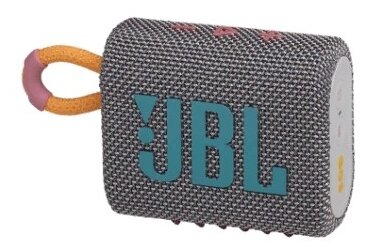 

Портативная акустика JBL GO 3, 4.2 Вт, Bluetooth, серый (JBLGO3GRYAM), GO 3