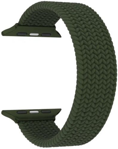 

Ремешок Lyambda Steropa для Apple Watch, 38-40 мм, плетеный нейлоновый, темно-зеленый (DSN-11-40-DG), STEROPA