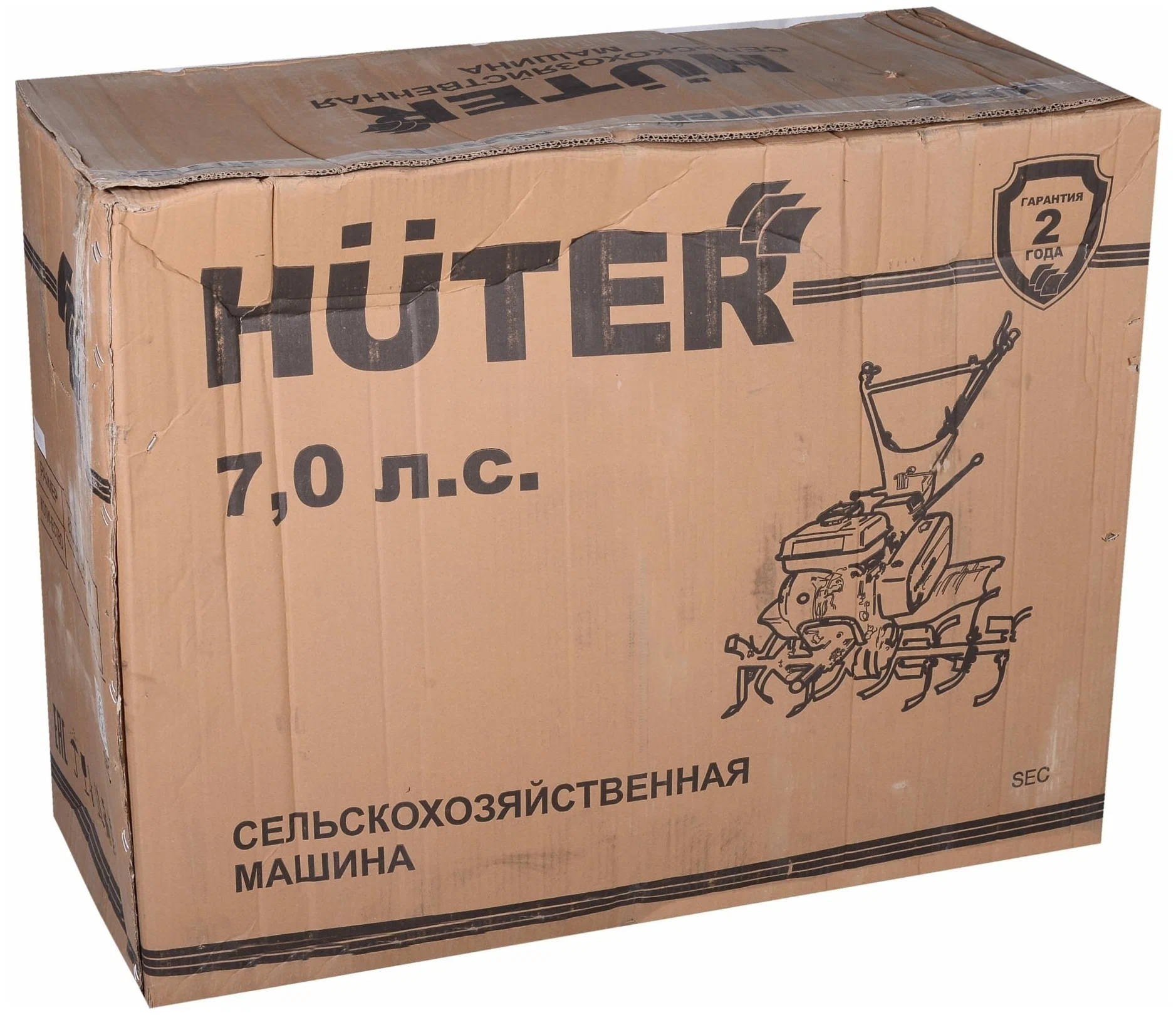 Мотоблок Huter МК-7000P-10-4х2, 5 кВт, 7 л.с., бензиновый, 1163187 купить  по цене 40600 руб в Новосибирске в интернет-магазине e2e4