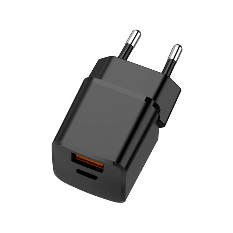 

Сетевое зарядное устройство TFN NANO A+C PD 20Вт, USB, USB type-C, Quick Charge, PD, 3A, черный (TFN-WCRPD12), NANO A+C PD