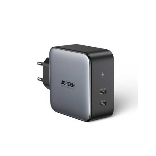 

Сетевое зарядное устройство UGREEN CD254 100Вт, 2xUSB type-C, Quick Charge, PD, 3A, черный (50327), CD254