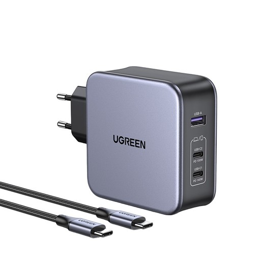 Сетевое зарядное устройство UGREEN CD289, PD 140 Вт, 5А, черный