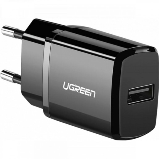 Сетевое зарядное устройство UGREEN ED011, USB, 2.1A, черный (50459)