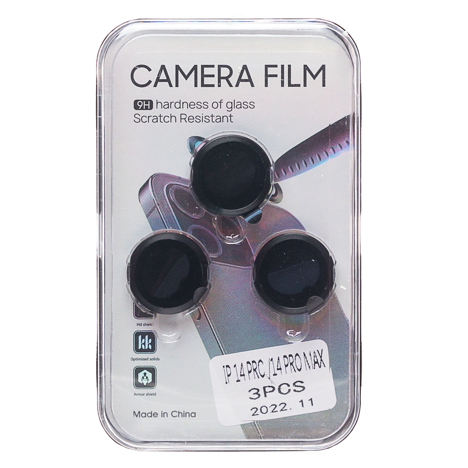 

Защитное стекло CG01 для камеры смартфона Apple iPhone 14 Pro/iPhone 14 Pro Max, FullScreen, поверхность глянцевая, черная рамка, плоское, 3шт. (214665)