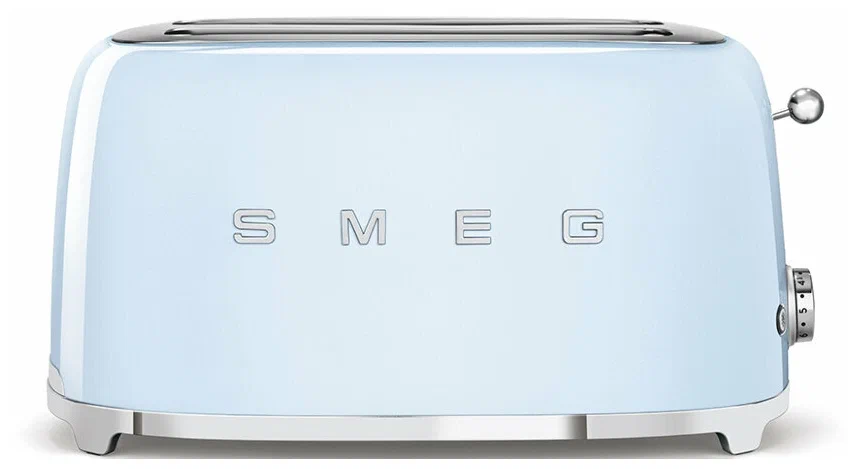 

Тостер SMEG NA TSF02PBEU 1500Вт, подогрев, размораживание, голубой пастельный (SMEG TSF02PBEU), TSF02PBEU