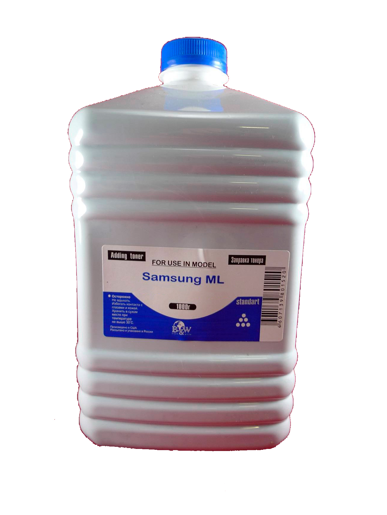 

Тонер B&W Standart SST-104-1K, канистра 1 кг, черный, совместимый для Samsung ML-1210/1520/1610/40/60/1710/2010/216x/SCX-4x00/3x00 (SST-104-1K), SST-104-1K