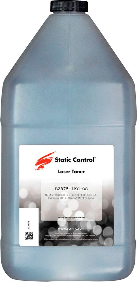 

Тонер Static Control B2375-1KG-OS, бутыль 1 кг, черный, совместимый для Brother HL-2375 (B2375-1KG-OS), B2375-1KG-OS