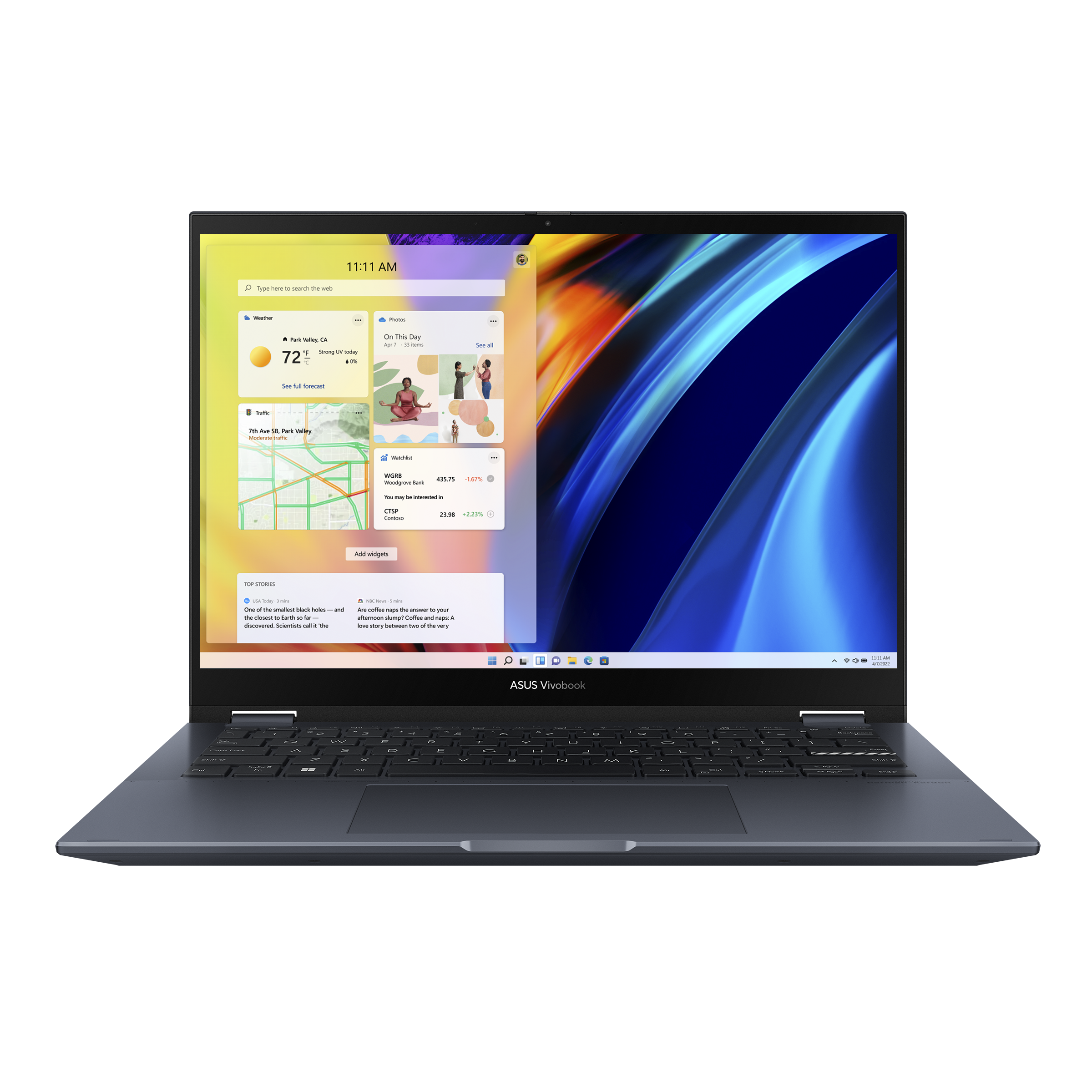 Ноутбук 14" ASUS VivoBook 14 Flip TP3402ZA-LZ259W, темно-синий (90NB0WR1-M00AW0)