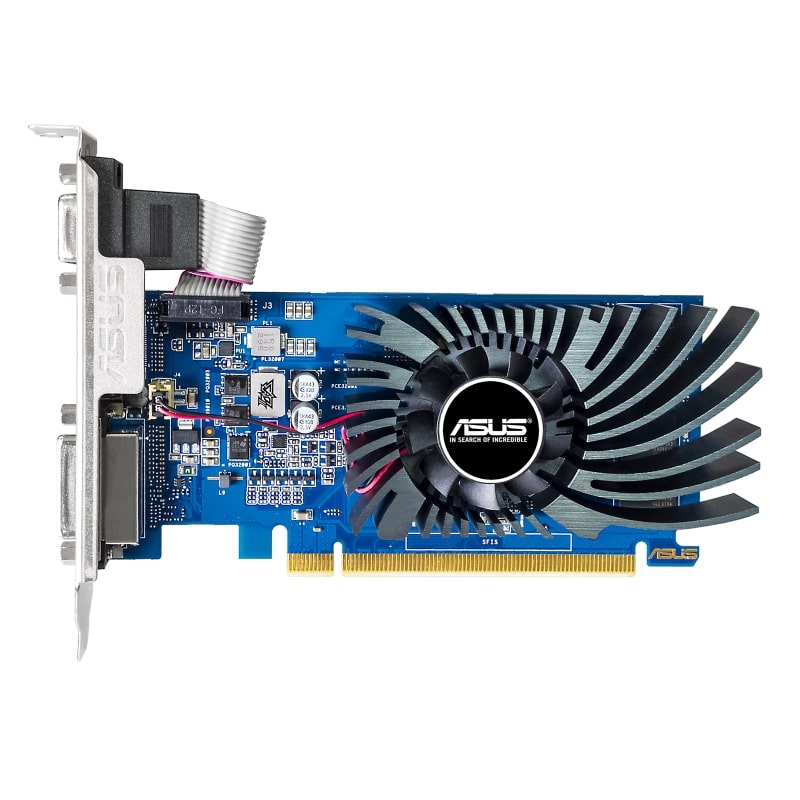 Видеокарта ASUS NVIDIA GeForce GT 730 GT730-2GD3-BRK-EVO, 2Gb DDR3, 64bit, PCI-E, VGA, DVI, HDMI, Retail (GT730-2GD3-BRK-EVO)
