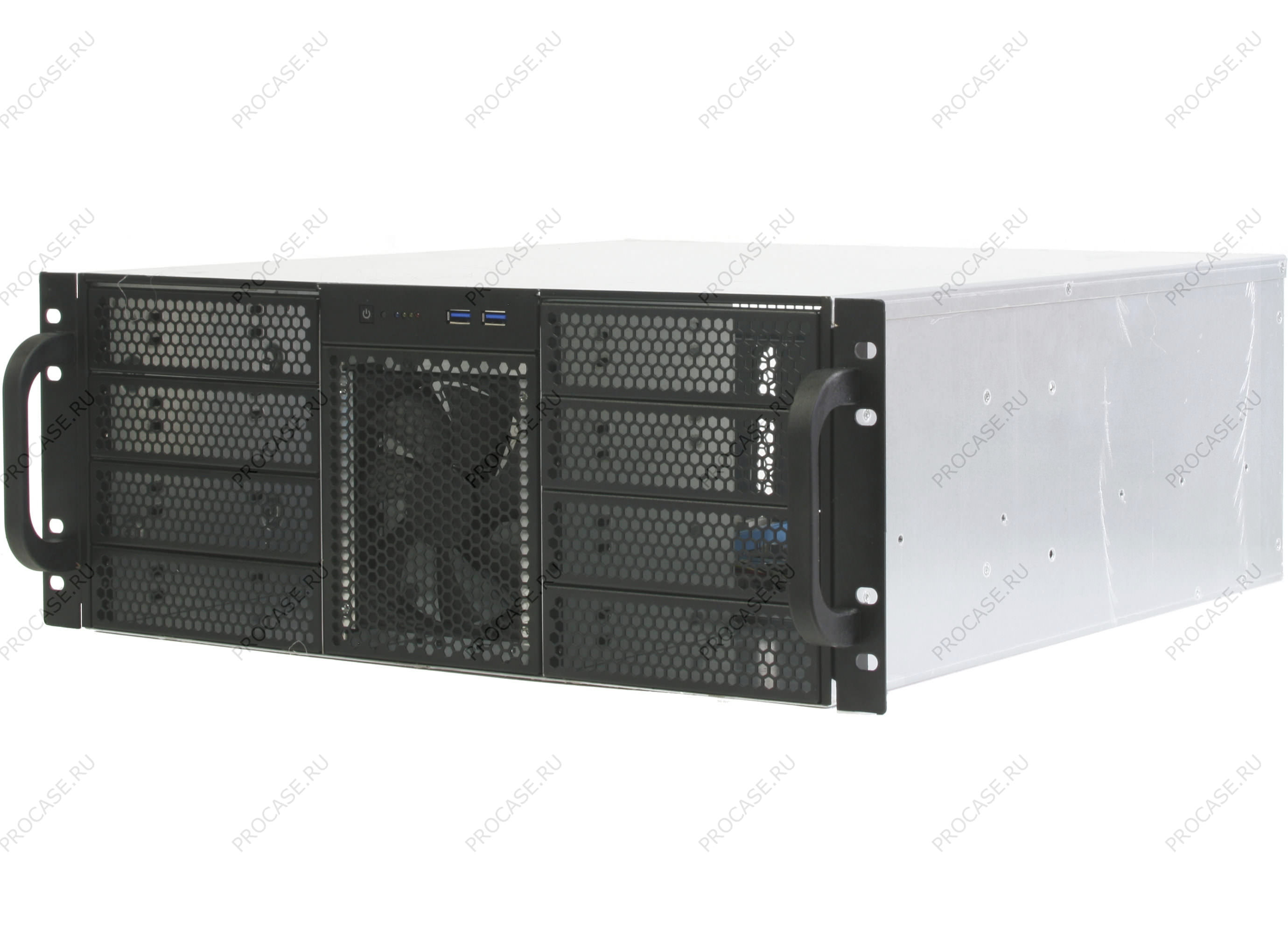 

Корпус Procase RE411-D8H5-C-48, SSI CEB, 4U RM, без БП, черный/серебристый (RE411-D8H5-C-48), RE411-D8H5-C-48