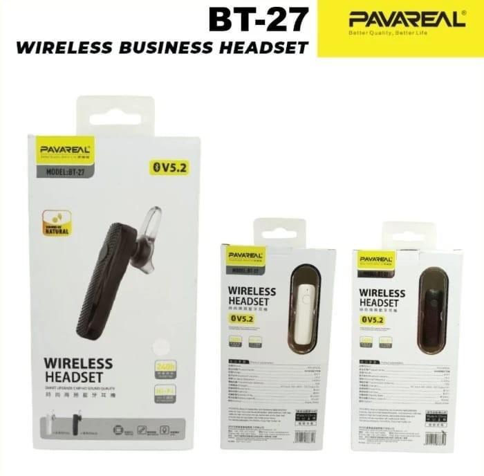 

Беспроводная гарнитура PAVAREAL BT27, черный (BT27), BT27