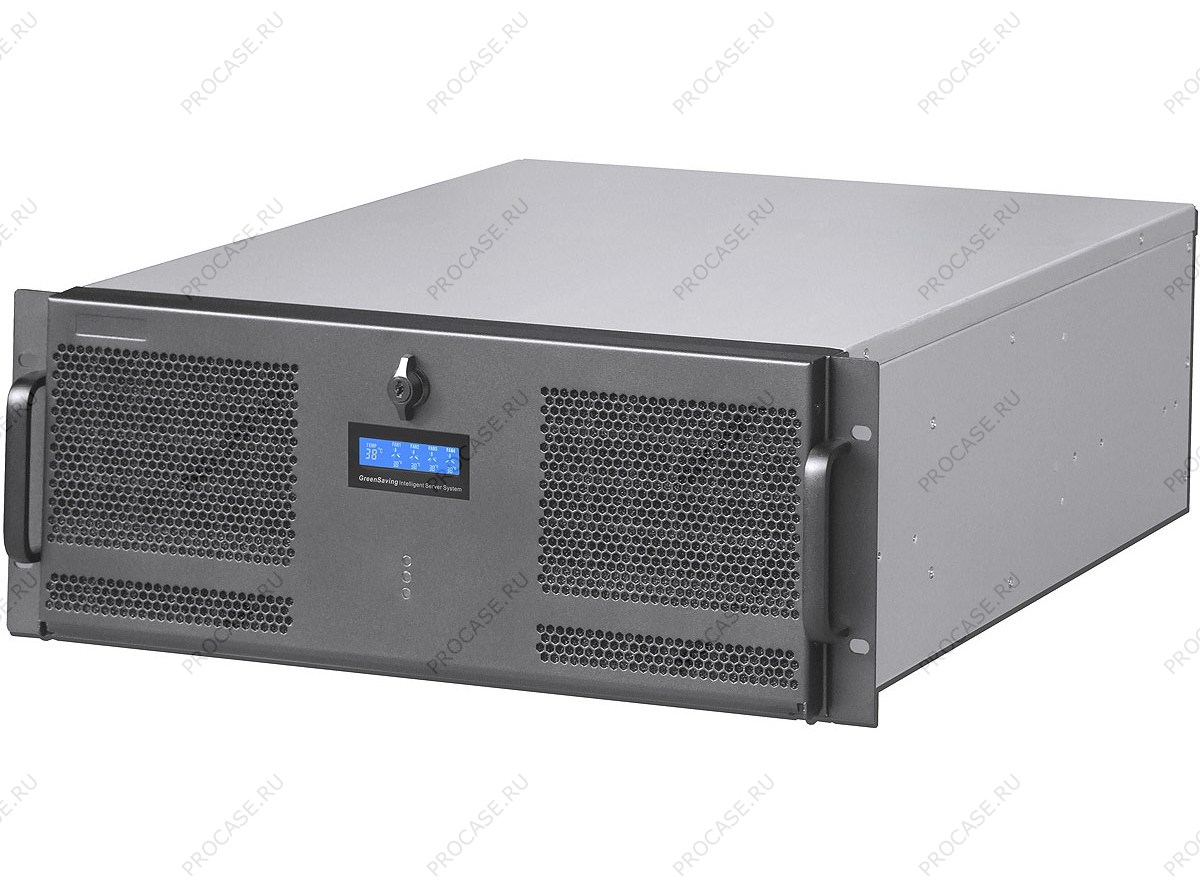 

Корпус Procase GE401-B-0, ATX, 4U RM, без БП, черный/серебристый (GE401-B-0), GE401-B-0