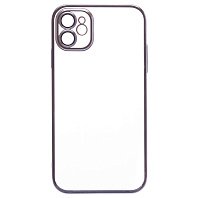 

Чехол-накладка PC073 с закрытой камеро для смартфона Apple iPhone 11, силикон, синий (213775)