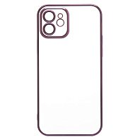 

Чехол-накладка PC073 с закрытой камерой для смартфона Apple iPhone 12, силикон, фиолетовый (213804)
