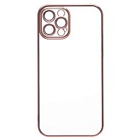

Чехол-накладка PC073 с закрытой камерой для смартфона Apple iPhone 12 Pro, силикон, розовое золото (213793)