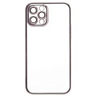 

Чехол-накладка PC073 с закрытой камерой для смартфона Apple iPhone 12 Pro, силикон, серебристый (213794)