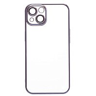 

Чехол-накладка PC073 с закрытой камерой для смартфона Apple iPhone 13, силикон, синий (213823)