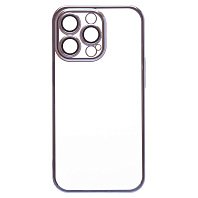 

Чехол-накладка PC073 с закрытой камерой для смартфона Apple iPhone 14 Pro, силикон, синий (213847)