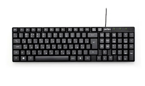 

Клавиатура проводная Perfeo Domino, мембранная, USB, черный (PF_4511), Domino