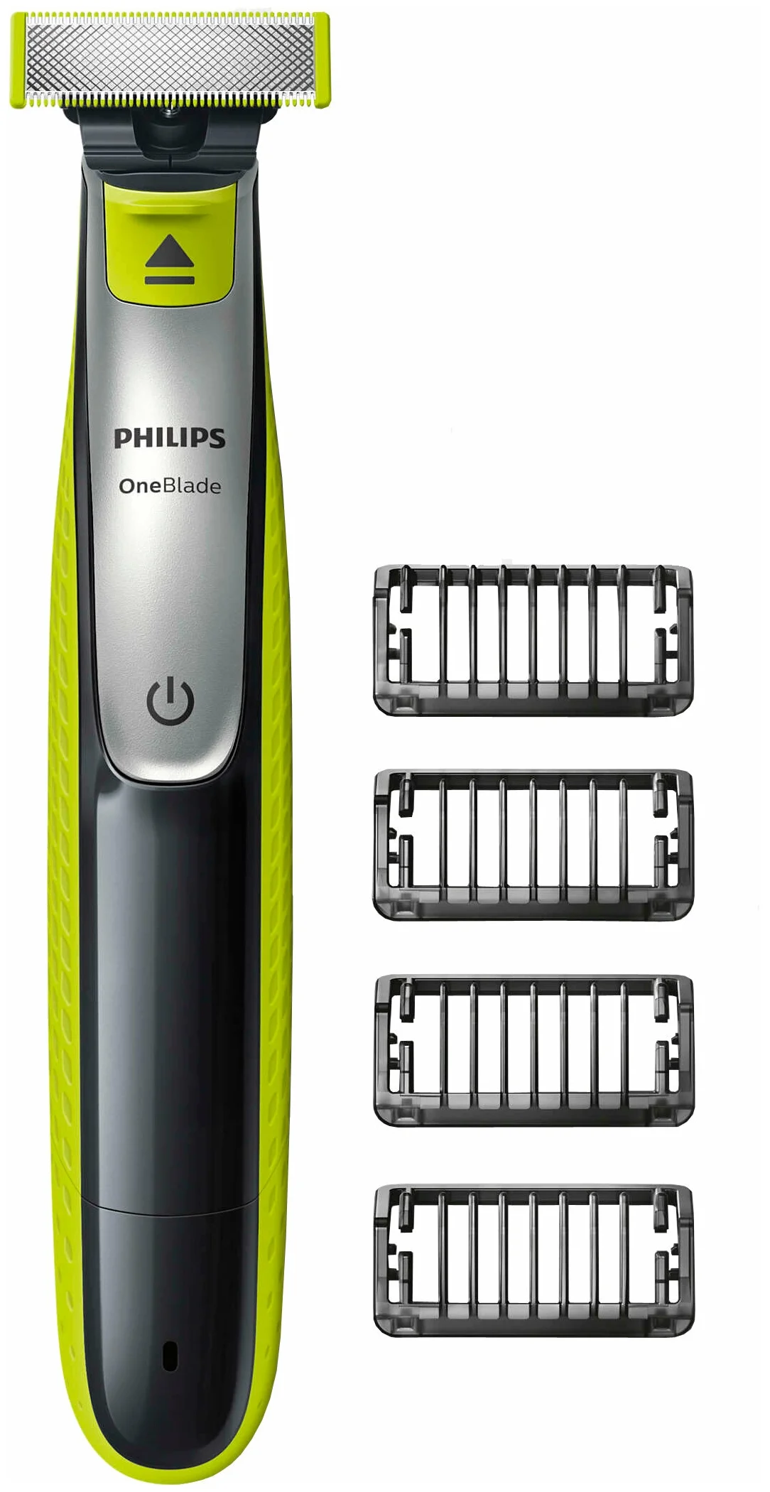 

Триммер Philips OneBlade QP2530/20, насадок 4, черный/салатовый (QP2530/20), QP2530/20