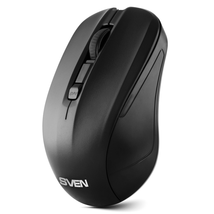 

Мышь беспроводная Sven RX-270W, 1600dpi, оптическая светодиодная, USB, черный (SV-016234), RX-270W