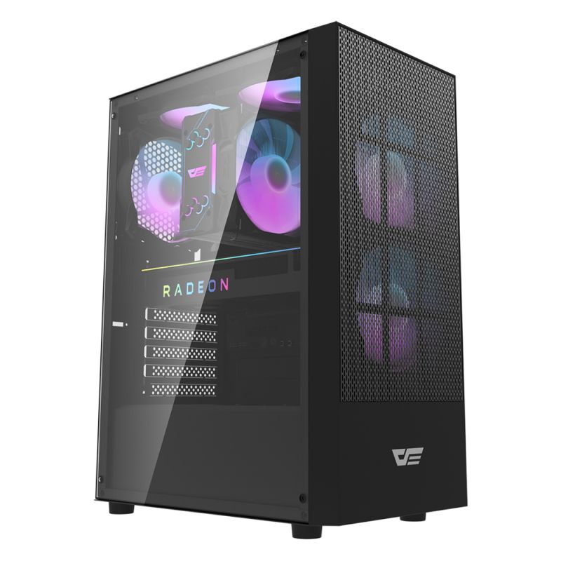 

Корпус darkFlash A290, ATX, Midi-Tower, USB 3.0, черный, без БП (A290-BK), A290