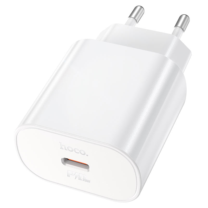 

Сетевое зарядное устройство Hoco N22 Jetta 25Вт, USB type-C, Quick Charge, PD, 3A, белый (213948), N22 Jetta