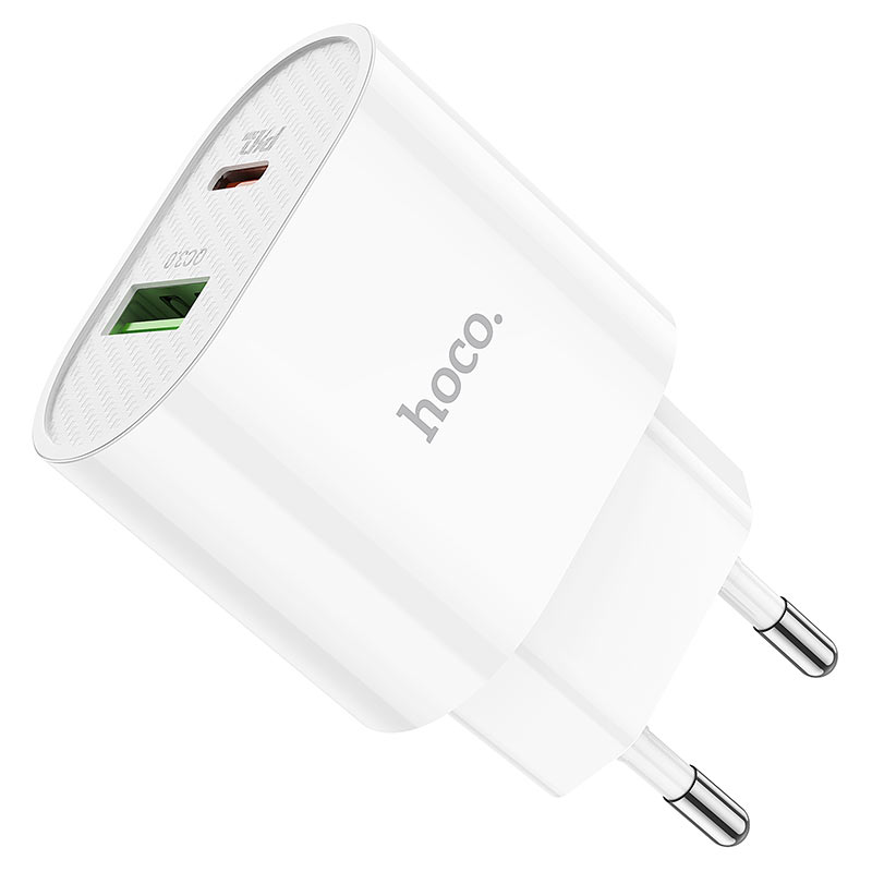 

Сетевое зарядное устройство Hoco C95A Lineal 20Вт, USB, USB type-C, Quick Charge, PD, 3A, белый (6931474757319), C95A Lineal