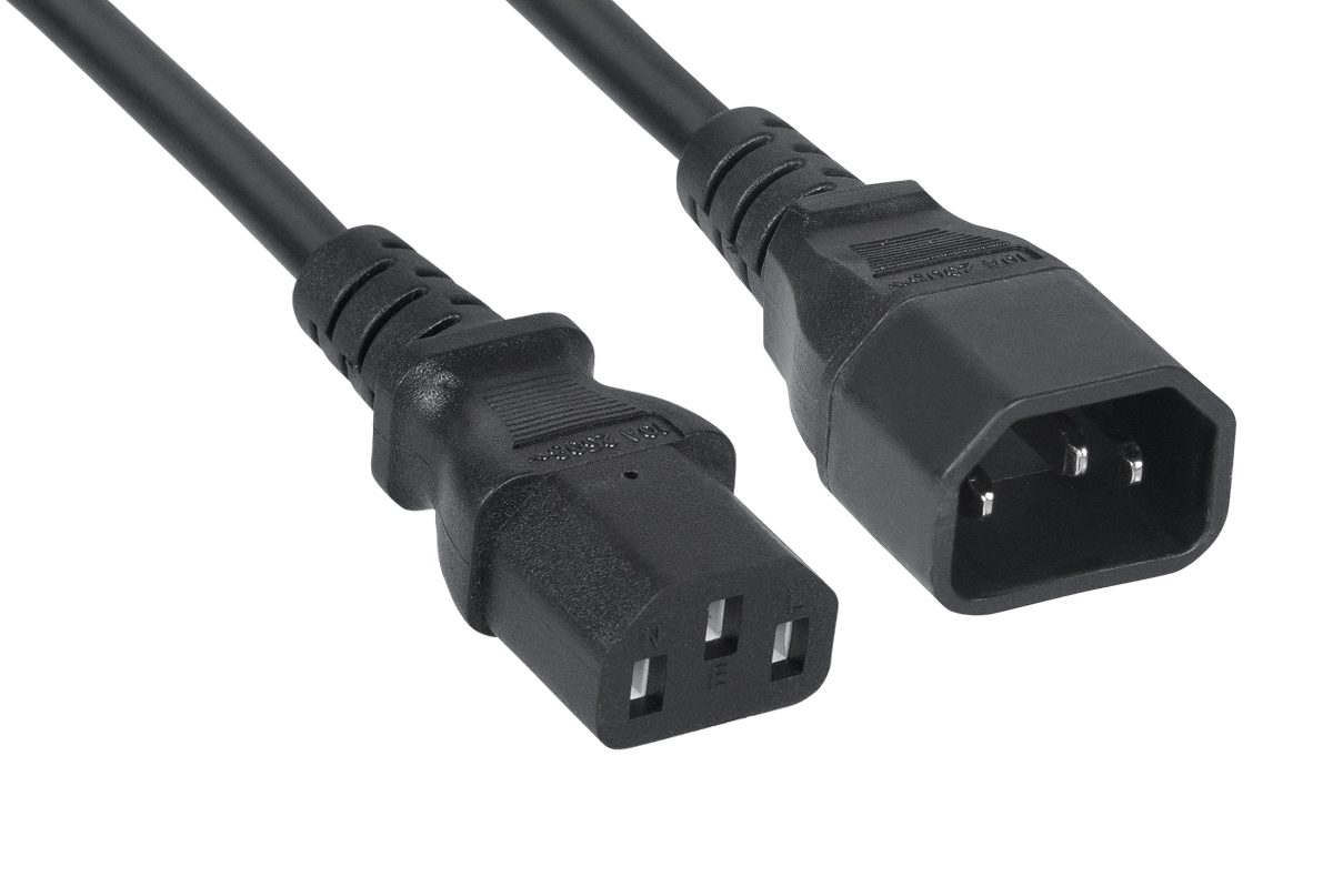 

Кабель питания IEC-320-C13-IEC-320-C14, 6A, 1.8 м, черный Cabeus (PC-189-VDE-1.8M)